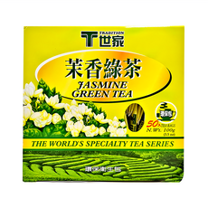 T世家 茉香綠茶 茶葉(越南)+茉莉花薰製, 2g, 50包, 1盒