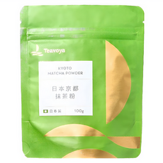 Teavoya 嘉柏茶業 日本京都抹茶粉, 濃茶級醇厚 400目綿密研磨 古寺茶香 100g, 1包
