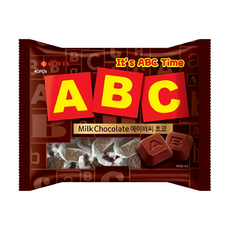 LOTTE 樂天 ABC 牛奶巧克力, 187g, 4袋