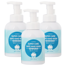 Super Care 安全洗手液, 500ml, 3瓶