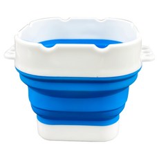 AP伸縮方形小筆洗桶,E0161,輕巧便攜,畫筆清潔好幫手,外出寫生必備, 顏色隨機, 125 x 80mm