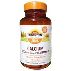 SUNDOWN NATURALS 日落恩賜 液態鈣plus D3軟膠囊, 非基改原料, 60粒, 156g, 1瓶