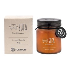 FLAVOUR 香氛蠟燭 SOFA, 清新淡花調, 1個, 150g