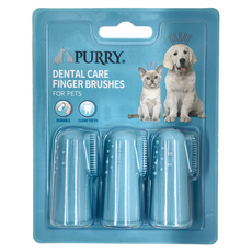 PURRY 派銳 沛立潔 寵物矽膠潔齒指套刷 3個 矽膠材質, 1組, 單一顏色