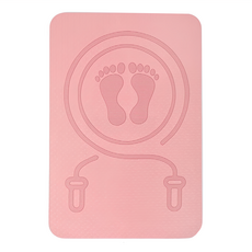 S-SportPlus+ 瑜珈跳繩墊，60 x 40cm，粉色，環保TPE材質，雙面防滑，加厚減震, 1個