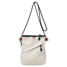 Sayaka 紗彌佳 日系多功能大口袋 背袋可拆式百搭側背包/斜背包, 白色