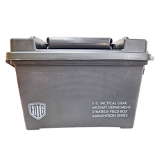 FOTG 輕量化彈藥箱 大+小 塑膠材質 約1.2kg, 黑色, 1組