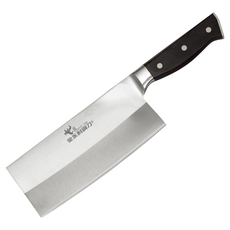 金永利鋼刀 電木系列 半片刀 28.5 x 7.4 x 2cm C4 菜刀, 銀色 + 黑色, 1個