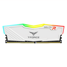 十銓 炫光RGB系列 T-Force Delta DDR4-3600 CL18 白色 32GB (2x16GB), 1組