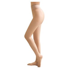 WARMPLUS+ 均勻柔潤透膚 薄絨超彈力連腳褲襪 鈕釦款 白皙膚色 身高:153-175cm 臀圍:70-100cm, 身高:153-175cm, 臀圍:70-100cm