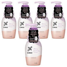 Liese 莉婕 蓬柔捲潤活泡沫 頭髮造型產品, 200ml, 5瓶