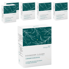 deepure 淨森林 洗碗機專用保養清潔粉, 快速清除槽內蛋白質及澱粉殘留物, 200g, 6盒