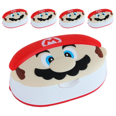 LEC 99.9%純水造型紙巾盒, 瑪利歐, 5個