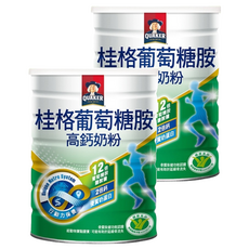 QUAKER 桂格 葡萄糖胺高鈣奶粉, 1.5kg, 2罐