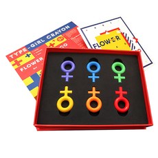 FLOWER MONACO 女寶寶蠟筆禮盒 Set 6色, 1盒