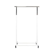 Steel Tycoon 鋼鐵力士 全鐵單桿衣架, 免工具輕鬆組裝, 多元置物, 質感烤漆, 白色