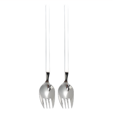 潔豹 304不鏽鋼大叉, TH-75505 型號 餐具, 2組