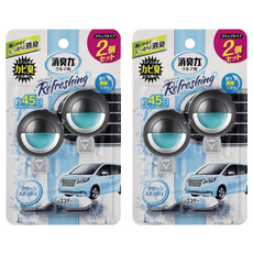 ST 雞仔牌 消臭力 車用夾式芳香劑 輕鬆夾在空調出風口 持久清新空氣, 潔淨香, 2組