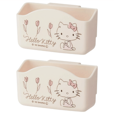 Skater 冰箱冷藏室調味品置放盒 KTP3 2入, 凱蒂貓, 1組