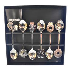 guzzini LOVE GU8418-6P 幸福小茶匙六件組, 18/10 不鏽鋼, 1個, 茶匙6支