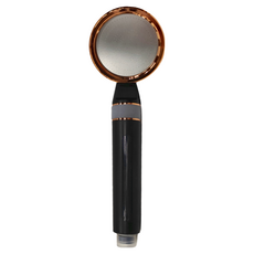 SHCJ 生活采家 碳纖維除氯款 增壓過濾花灑, 黑色, 1組