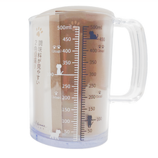 KAI 貝印 Nyammy 貓咪計量杯 12.2 x 8.5 x 12cm, DH-2728, 570ml, 1個