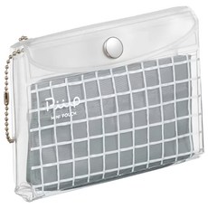 KOKUYO 國譽 Piiip 迷你透明收納包, 銀灰色, 1個