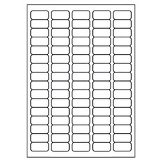鶴屋 A4三用電腦標籤 121 B1736 36 x 17mm, 80格, 105張