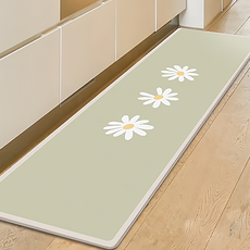 半島良品 PVC防油防水皮革地墊, 三朵雛菊, 1件