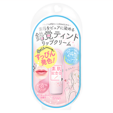 SANA 莎娜 素肌記念日 裸漾輕甜潤唇膏 01 蜜桃粉, 爛漫粉紅, 32g, 1支