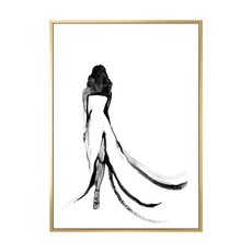 菠蘿選畫所 女王的台步 30 x 40cm 金色 1幅