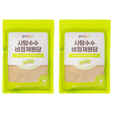 gomgom 蔗糖原糖, 1kg, 2包