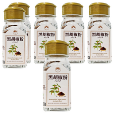 新光洋菜 黑胡椒粉 100%純黑胡椒粉, 28g, 6罐