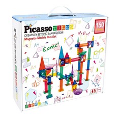 PicassoTILES 畢卡索 磁力片積木 益智球球軌道 PI22785, 150片, 1組