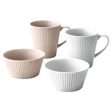 可微波對杯對碗2套組, 2個馬克杯 + 2個碗, 1組