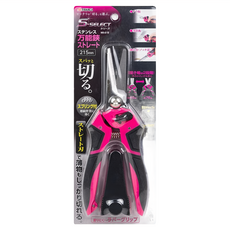 TAKAGI 高儀 多功能萬用剪刀 鐵皮剪, 附有可穿繩孔 420不鏽鋼, 1支, 粉紅色