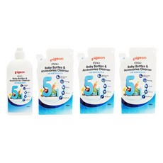 pigeon 貝親 奶瓶蔬果清潔液促銷組, 1.85L, 1組