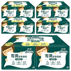 Kleenex 舒潔 雪潤舒鼻面紙 袖珍包 過敏鼻適用 7抽, 20包, 5袋