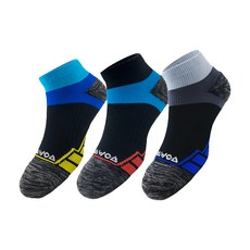 WOAWOA 能量激發登山襪-低筒-XL-3入組,吸濕排汗,耐磨舒適,登山健行首選, 1入, 藍色