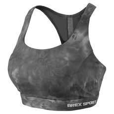 AREX SPORT 可調節運動內衣 石墨烯抑菌親膚內襯, 3L, 渲染黑
