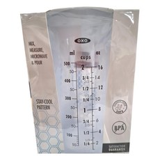 OXO 矽膠軟質量杯, 單色, 500ml, 1個