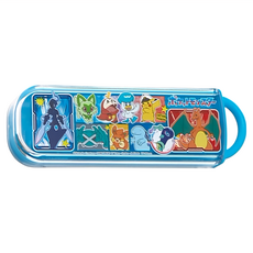 Skater 寶可夢抗菌兒童餐具組, 湯匙 + 筷子, 藍色, 1組