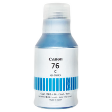 Canon 佳能 原廠墨水 GI-76 快速印刷 色彩鮮豔清晰明亮, 藍色, 1瓶