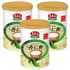 馬玉山 杏仁粉, 無添加蔗糖, 純杏仁原豆研磨, 450g, 3罐