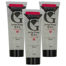 mandom 必喜麗 長效保濕透明髮雕, 超硬定型, 強力持久, 225g, 3瓶