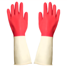 AXIS 艾克思 家庭用乳膠手套 3雙組 台灣製 天然乳膠, 雙色, L, 1組