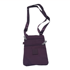 Sayaka 紗彌佳 百搭繽紛輕量設計防潑水手機斜背包 - 紫色