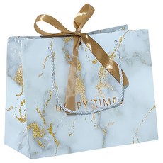 Maket Gamseong 大理石紋禮品袋 10入, 白金, 10個