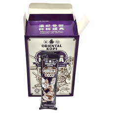 ORIENTAL KOPI 華陽 南洋風味白咖啡 四合一 摩卡風味, 40g, 10包, 1盒