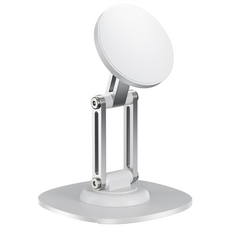 超穩360旋轉可摺疊磁吸手機架, 白色, 1個